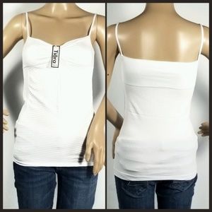 White Seamless Bombshell Spaghetti Strap